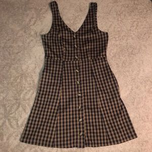 American Eagle Outfitters plaid button up dress